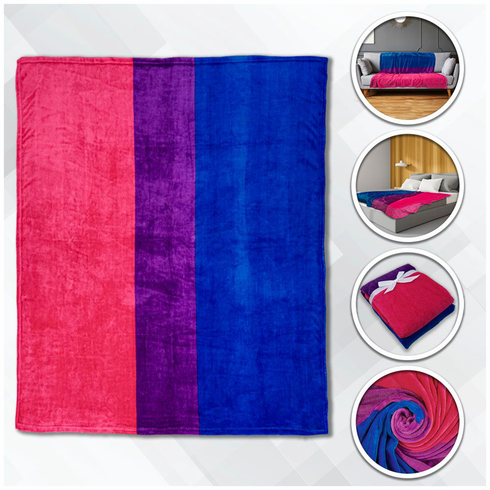 Soft Plush Blanket Bi 56" x 80"