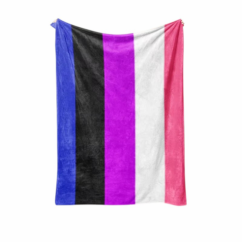 Soft Plush Blanket Genderfluid 56" x 80"