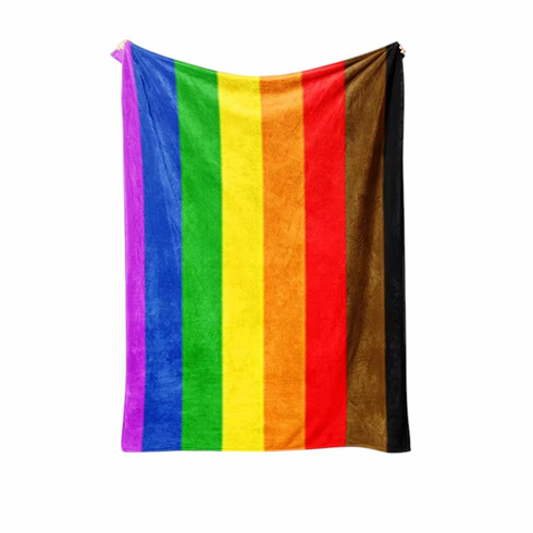 Soft Plush Blanket Philly Rainbow 56" x 80"