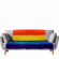 Soft Plush Blanket Rainbow 56" x 80"