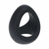 Soft Tri O Silicone Cock Ring Black One Size Silicone