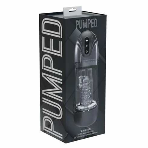 SonicPull 10 Function Multimedia Enhanced Masturbator - Gun Metal