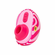 Spin Travel Rechargeable Silicone Clitoral Stimulator Pink/Red 2.8" Silicone