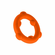 Spinner Single Silicone Cock Ring Orange One Size Silicone