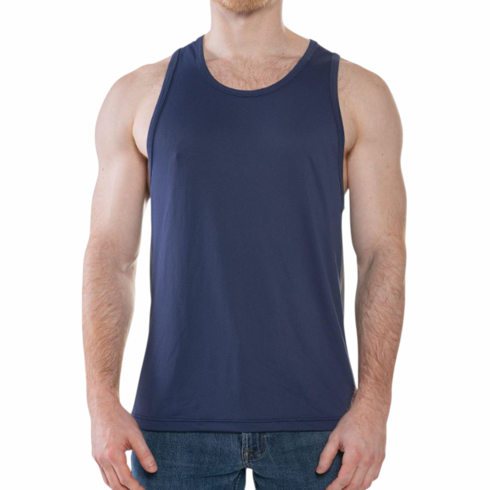 Sport Race Point Tank Top Navy/Charcoal