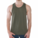 Sport Race Point Tank Top Olive/Black