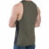 Sport Race Point Tank Top Olive/Black