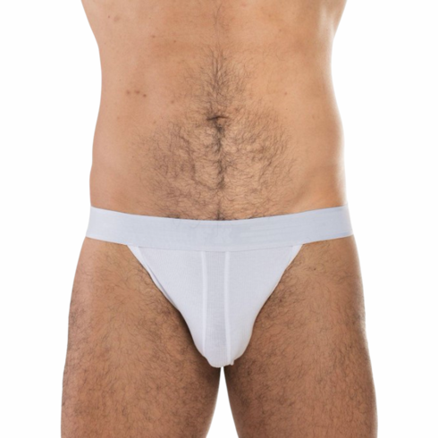 Sport Ribbed Jock White