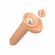 Squirting Fuck Stick Rechargeable Silicone Realistic Dildo Beige 6.5" Silicone