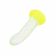 Star Glow-In-The-Dark Dildo Yellow 5" Silicone