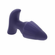 Starburst Rechargeable Silicone Expandable Anal Plug with Remote - Purple