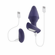 Starburst Rechargeable Silicone Expandable Anal Plug with Remote - Purple