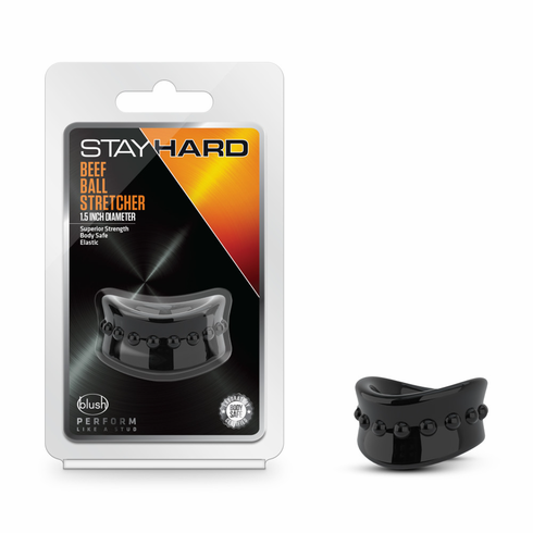 Stay Hard - Beef Ball Stretcher Black One Size TPE/TPR/ABS