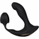 Strapped & Tapped Silicone Vibrating Prostate Stimulator with Remote Black 5.5" Silicone Remote
