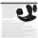 Strapped & Tapped Silicone Vibrating Prostate Stimulator with Remote Black 5.5" Silicone Remote