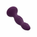 Stud Rechargeable Silicone Reverberating Probe Purple 6" Silicone