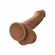 Studs Dual Density Dildo Brown 5" Silicone