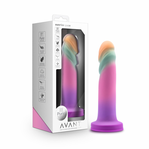 Sunrise Gaze Silicone Dildo Sherbert 7.5" Silicone