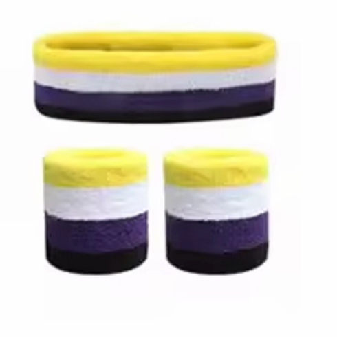 Sweat/Wrist Band Sets - 3 pc Set Non-Binary One Size