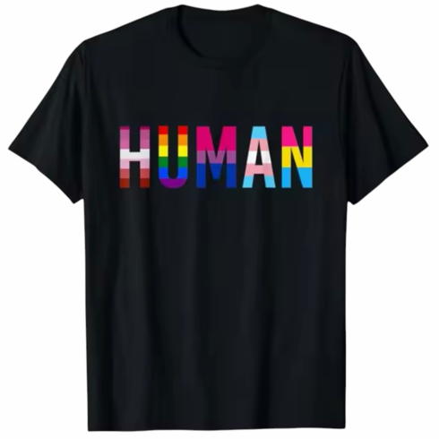 T-Shirt - HUMAN Black