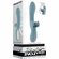 Take Your Flick Rechargeable Silicone Rabbit Vibrator Blue 9.5" Silicone