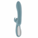 Take Your Flick Rechargeable Silicone Rabbit Vibrator Blue 9.5" Silicone