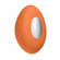 Temp Heating and Cooling Rechargeable Silicone Lay-on Vibrator Tangerine 3.8" Silicone