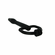 The Hallows Cum-Thru D-Ring Penis Plug Black 3.25" Silicone