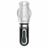 The Male Rose 3 Rechargeable Thrusting Rotating Masturbator Clear/Black 3.5" TPE/TPR/ABS