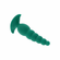 The Rattler Rechargeable Silicone Twirling Prostate Vibrator - Green 5.7"