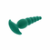 The Rattler Rechargeable Silicone Twirling Prostate Vibrator - Green 5.7"