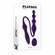 This and That Rechargeable Silicone Dual End Anal Plug and Vibrator Purple 5.5" Silicone Remote