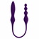 This and That Rechargeable Silicone Dual End Anal Plug and Vibrator Purple 5.5" Silicone Remote