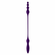 This and That Rechargeable Silicone Dual End Anal Plug and Vibrator Purple 5.5" Silicone Remote