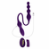 This and That Rechargeable Silicone Dual End Anal Plug and Vibrator Purple 5.5" Silicone Remote