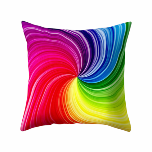 Throw Pillow Covers - Rainbow Floral 1 18" x 18"