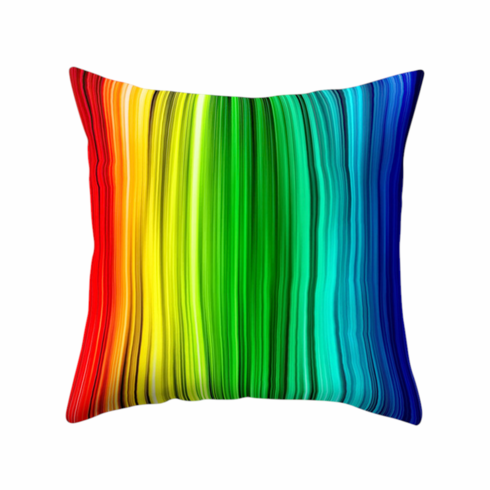 Throw Pillow Covers - Rainbow Floral 3 18" x 18"