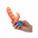Tickler Rechargeable Silicone Rabbit Vibrator Orange/Blue 4" Silicone