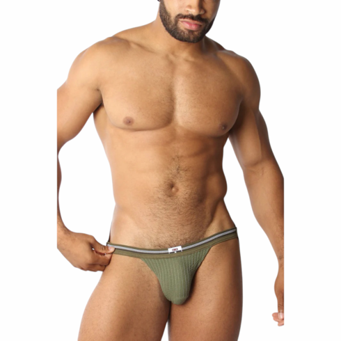 Tight End Swimmer Jockstrap Army