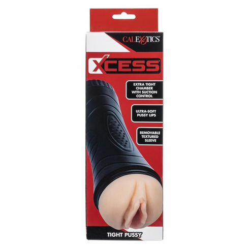 Tight Pussy Masturbator Beige 9" TPE/TPR/ABS