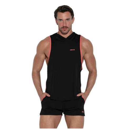 Training Sleeveless Hoody Black