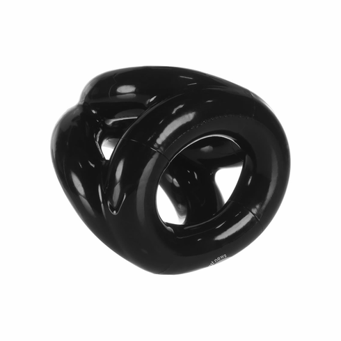 Tri Sport 3 Ring Cock & Ball Sling Black One Size TPE/TPR/ABS