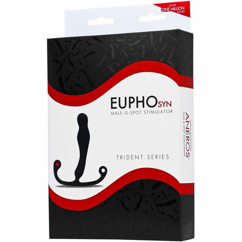 Trident Eupho Syn Male P-Spot Stimulator Black 8.7" Silicone