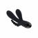 Triple Aces Rechargeable Silicone Triple Rabbit Vibrator Black 7.7" Silicone
