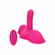 Triple Rider Remote Control Ecstasy Rumbler Rechargeable Silicone Vibrator Pink 4.5" Silicone Remote