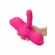 Triple Rider Remote Control Ecstasy Rumbler Rechargeable Silicone Vibrator Pink 4.5" Silicone Remote