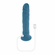 Tsunami Rechargeable Silicone Realistic Vibrator with Remote Blue 7.2" Silicone Remote