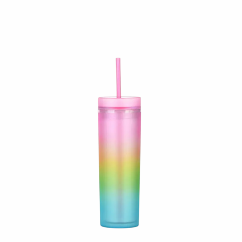 Tumbler With Lid/Straw - Plastic Light Pink 10 oz