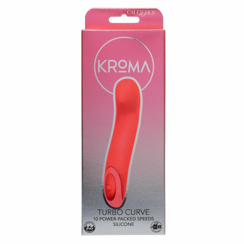 Turbo Curve Rechargeable Silicone Vibrator Orange 5.5" Silicone