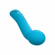 Turbo G Rechargeable Silicone Vibrator Blue 6" Silicone